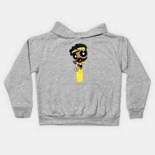 Flying Yellow Power Puff Wayne! Kids Hoodie